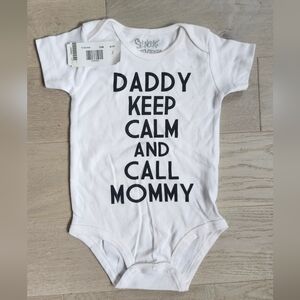 Spnecer's Baby Diapershirt "Daddy Keep Calm And Call Mommy" 18 Months